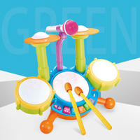 Multifunctional Kids Musical Instrument Toy Set Jazz Drum Keyboard Microphone Musical Toy Instrument