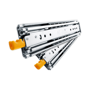 76 bóng mang mở rộng đầy đủ trượt đường ray Thêm nhiệm vụ nặng nề Lock-in Lock-out Ngăn kéo trượt đường sắt đồ nội thất nhà bếp RV sử dụng bên - Product Image 1