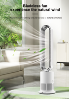 Ventilateur sur pied sans pales TP 12 CE numérique 3-en-1 avec purificateur d'air H13 HEPA et plasma 45W, télécommande, pour usage domestique et hôtelier