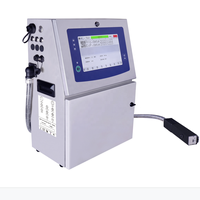 Imprimante jet d'encre industrielle CIJ haute vitesse pour codage de date, machine à petits caractères pour bouteilles, canettes, fils, câbles, œufs - pour plastique