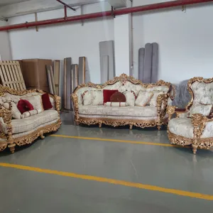 Viktoria nische klassische Sofa garnituren Holz designs Bilder Wohnzimmer möbel der Truthahn-Sofa garnitur