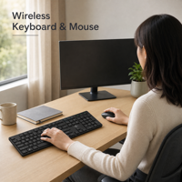 Ensemble clavier et souris sans fil mécanique silencieux pour jeux, vente en gros d'usine, compatible iPad, tablette, téléphone portable et ordinateur - En stock