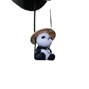 عالية الجودة بالجملة الكرتون لطيف الباندا سيارة قلادة اسهم العمل الأرقام اكسسوارات الديكور للسيارة - Product Image 5