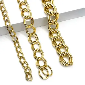 Metal double-woven chain strip clothing neckline bikini shoes diy accessories bag mobile phone shell anodized aluminum chain