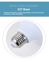 Ampoule LED à usage domestique, économie d'énergie, ultra-lumineuse, base E27/B22, lumière blanche, haute puissance, CRI 80-90, durée de vie de 40 000 heures