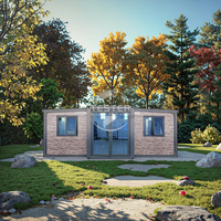 Maison conteneur extensible de luxe écologique 20ft 40ft à faible coût, préfabriquée, pour 2 bureaux, bâtiment commercial