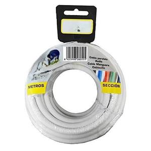 Carrete de cable coaxial blindado de aluminio de 10 m, ideal para conexiones de audio y video de calidad. - Product Image 1