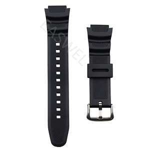 สำหรับ Casio AEQ-110W AQ-S810W W-<span class=keywords><strong>735H</strong></span> สายนาฬิกายางเรซินสีน้ำเงินเข้ม - Product Image 5