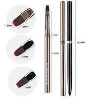 Nouveau stylo applicateur de colle à ongles pour photothérapie, pinceau UV pour gel, stylo à peinture acrylique pour nail art, pinceau plat pour dessin, outil professionnel de manucure