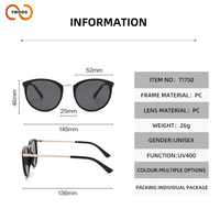 Lunettes de soleil œil-de-chat haut de gamme TWOOO T1750 – Polyvalentes, tendance, personnalisées, protection UV400 – Nouveau style – Vente en gros directe usine