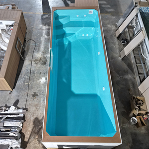 Piscina grande de lujo de fibra de vidrio, piscina elevada pequeña para exteriores, piscina de fibra de vidrio tipo contenedor. - Product Image 4