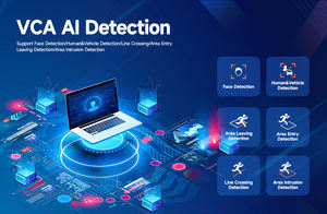 Hik פרוטוקול h.265 ai 8mp כפול אור כיפה 5x ממונע עדשה 1/2.7 חיישן אדם/רכב לזהות מצלמת אבטחה רשת - Product Image 5