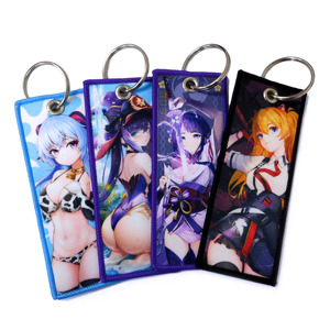 Llavero Personalizado con Personaje de Anime, Llavero Bordado con Personaje de Cosplay de Chica Sexy y Linda, Regalo Promocional - Product Image 1