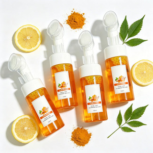Limpiador Facial Refrescante con Cúrcuma y Ácido Kójico, Tratamiento para el Acné, Limpiador Espumoso Iluminador para Uso Diario, con Logotipo Personalizado - Product Image 6