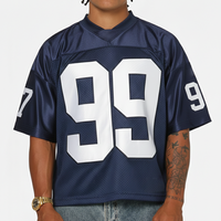 Maillot de football en maille respirante à sublimation personnalisée, noir, design personnalisé, surdimensionné, coupe ample, version rétro, maillot de football pour joueur