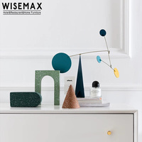 WISEMAX FURNITURE Ornement en plâtre moderne minimaliste, décoration géométrique pour la maison, le bureau, la table, la décoration d'hôtel, de villa, d'appartement