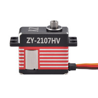 Servo sin Escobillas de Alto Torque de 21 kg, ZY-2107HV, 8.4 V HV, Engranaje Digital de Acero Inoxidable para Coche, Avión, Barco, Robot RC de Escala 1/8 y 1/10