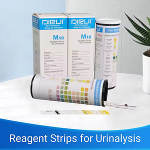 Tiras <span class=keywords><strong>de</strong></span> prueba <span class=keywords><strong>de</strong></span> orina certificadas CE/ISO <span class=keywords><strong>de</strong></span> 10 parámetros precisas DIRUI para chequeos <span class=keywords><strong>de</strong></span> salud <span class=keywords><strong>de</strong></span> <span class=keywords><strong>rutina</strong></span> - Product Image 3