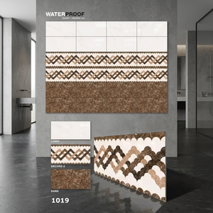 Carreaux muraux en porcelaine émaillée numérique de style italien classique 12x24 (300x600mm) pour salle de bain, salle à manger, couloir et usage extérieur - Product Image 3