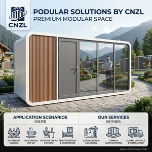 Capsule spatiale intelligente B&B en acier, maison mobile avec design de villa et chambre pour hôtel, bureau ou boutique en zone touristique - Product Image 3