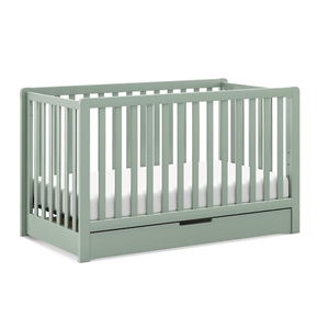 Lit bébé en bois convertible 4-en-1 avec tiroir de rangement pour chambre de bébé - Vente en gros - Product Image 1