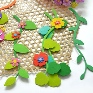 Nouveau style personnalisé coloré mousse plante verte série EVA <span class=keywords><strong>3D</strong></span> bricolage jardins d'enfants maison classe mur décoratif stationnaire autocollants - Product Image 5