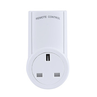 Prise murale intelligente avec télécommande, norme britannique, distance de 30 m, RF433.92 MHz