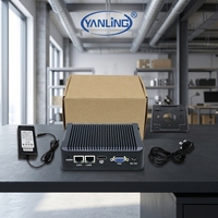 Mini PC Quad-Core J1900 DDR3 Double LAN Gigabit Win/Linux Double Port RS232 Client Léger pour la Gestion d'Entrepôt Nouveau