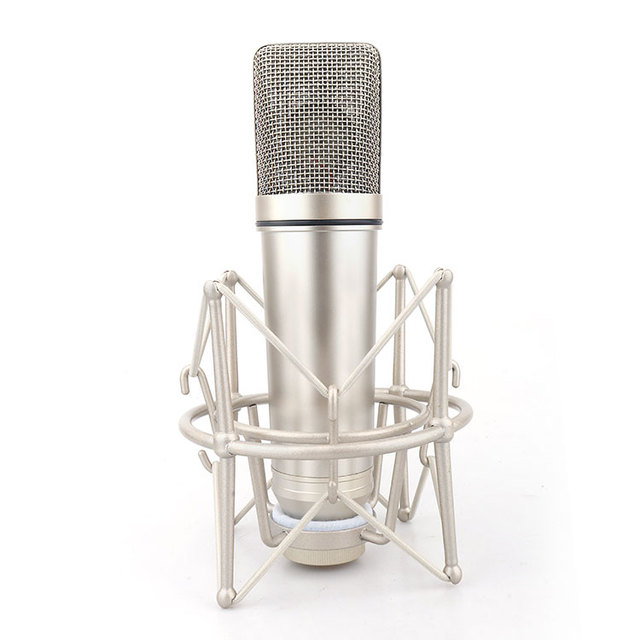 Wired Condenser Handheld Stage Microphone with Noise Cancelling Lightweight Design Metal Construction