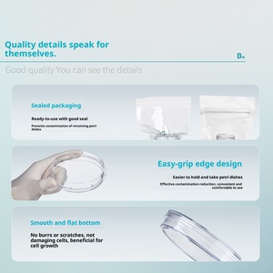 Placas <span class=keywords><strong>de</strong></span> <span class=keywords><strong>Cultivo</strong></span> Celular Biodegradables, <span class=keywords><strong>de</strong></span> Plástico Estéril con Agarre Fácil, <span class=keywords><strong>de</strong></span> 60 mm y 100 mm, Tratadas con TC - Product Image 4