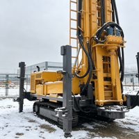 Foreuse hydraulique sur chenilles pour puits d'eau profonds de 500 m, machine de forage de 105-400 mm pour l'irrigation agricole