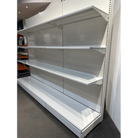 Étagères d'épicerie personnalisées à un seul côté, légères, durables, présentoir en métal, construction en acier, installation rapide