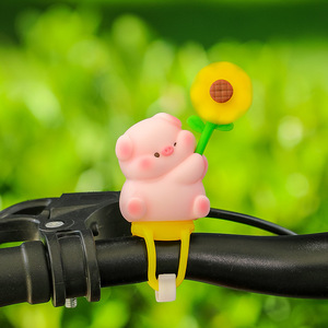 Ornements de guidon de vélo Ruijie 25,4 mm, cochon et chat mignons avec décorations tournesol pour vélos cruiser - Product Image 2