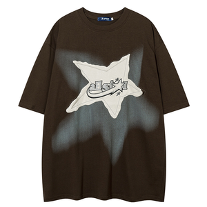 Camisetas <span class=keywords><strong>de</strong></span> Manga Corta para Hombre al por Mayor, <span class=keywords><strong>de</strong></span> <span class=keywords><strong>Marca</strong></span> Moderna, con Diseño Retro Americano y Estampados <span class=keywords><strong>de</strong></span> Patchwork <span class=keywords><strong>a</strong></span> Precios Bajos - Product Image 5