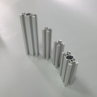 Profils d'extrusion en alliage d'aluminium 6063, anodisation noire/argentée, profilés de cadre en aluminium avec découpe, perçage et usinage sur mesure