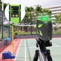 Pro Huepar auto-nivelant 603CG-H niveau laser 3D vert Mode d'impulsion extérieur 360 12 lignes