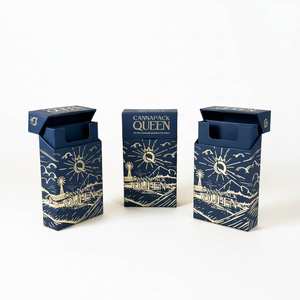 Factory Price Wholesale 5 Pack <strong>Rolled</strong> Cigarette Packaging Box Hot Stamping Logo Child Resistant Pre <strong>Paper</strong> <strong>Roll</strong> Cone Box - Product Image 4