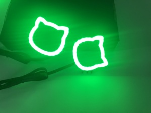 2 pièces, blanc, rouge, vert, bleu, couleurs unies, série SK6812LED Flow, yeux d'ange - Product Image 2