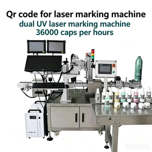 Machine de marquage laser UV brevetée et système d'inspection par vision pour le codage interne et externe des bouteilles chimiques - Product Image 1