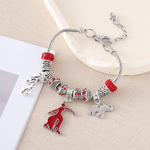 Formato regolabile sorellanza Delta Sigma Theta Design ispirato 1913 donna Fortitude e elefante ciondolo rendendo greco DST braccialetto - Product Image 2