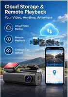 Expédition Rapide Caméra de Tableau de Bord 2K 4G AI avec Streaming en Direct, Boîte Noire de Voiture avec Moniteur de Stationnement, Enregistreur Vidéo WIFI APP GPS