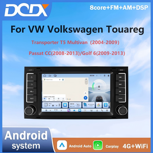 Autoradio Android 15 da 7 Pollici per Volkswagen <span class=keywords><strong>Touareg</strong></span>, con Android Auto e CarPlay Wireless, Lettore Multimediale Video, Stereo Auto con WiFi e DSP - Product Image 1