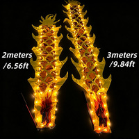 Ruban lumineux LED pour danse du dragon, idéal pour Halloween, festivals et soirées en plein air, accessoires de danse Poi LED