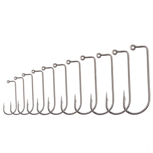 Zehner-Pack Weichköder-Angelhaken für das Köderfischen auf Schlammpeitzger, Mandarinfisch, Barrakuda, Barsch, Topmouth Culter und Meeresfischerei - Product Image 1