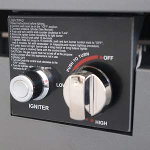 Mesa de Fogata Moderna para Exteriores, 25 cm de Alto x 42 cm de Ancho, de Acero, con Quemador de Gas Propano, para Decoración de Jardín - Product Image 4