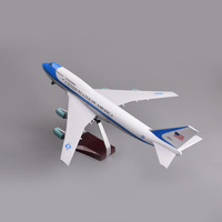 Modèle d'avion en résine Air Force One B747 47 cm, cadeau d'affaires
