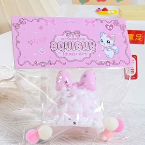 ของเล่นบีบคลายเครียดรูปต้นคริสต์มาสประดับโบว์น่ารัก ทำจาก TPR ขายส่ง - Product Image 3