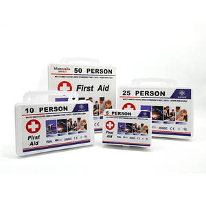 Venta caliente 10 personas o 25 personas de plástico médico hogar botiquín de primeros auxilios con suministros médicos para el hogar - Product Image 3
