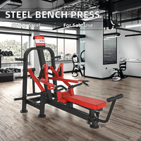 Équipement de fitness à usage commercial : Machine de musculation horizontale en acier avec charge de plaques sécurisée
