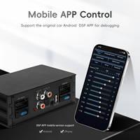 Podofo Android DSP Amplificateur Voiture Stéréo Audio DSP 4 Canaux Amplificateur de Son Mobile APP Contrôle Musique USB Lecture